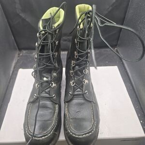 Browning Black Leather Lace-Up Boots